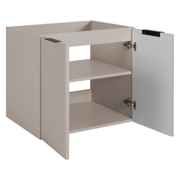 Szafka pod Umywalkę 60 cm Kaszmir FLOW Otwarte Drzwi Front Prawy