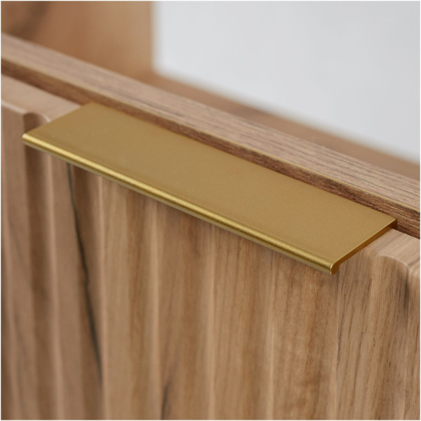 Szafka pod Umywalkę 60 cm Dąb FLOW Złoty Uchwyt