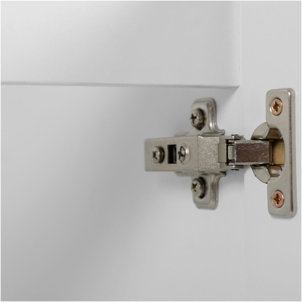 Szafka pod Umywalkę 80 cm Biała FLOW Zbliżenie na Zawias