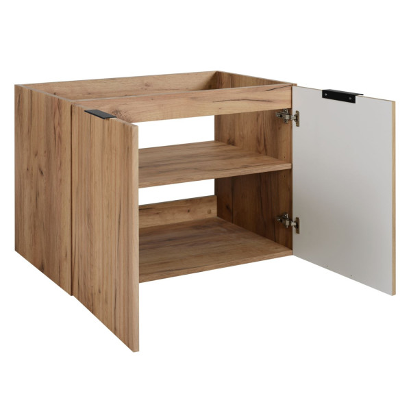 Szafka pod Umywalkę 80 cm Dąb FLOW Otwarte Drzwi
