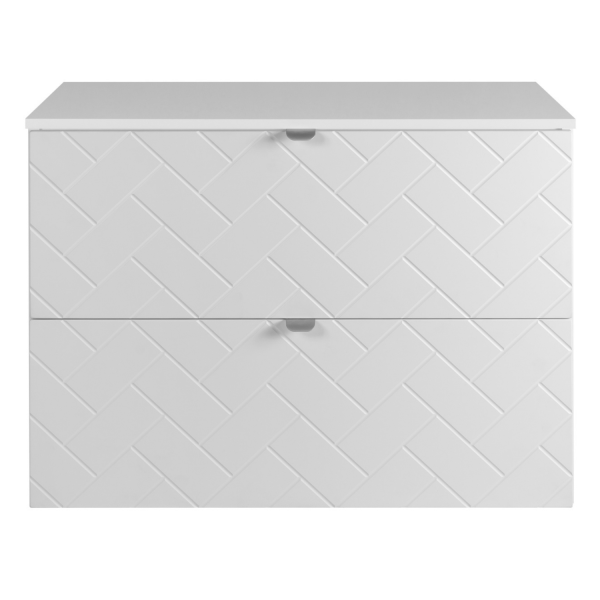 Szafka Łazienkowa 80 cm z Blatem TREND Biała Front
