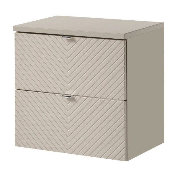Szafka z Umywalką VIVA 60 cm Kaszmir z Blatem Front Prawy