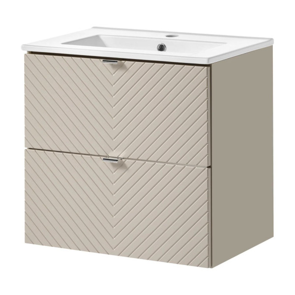 Szafka 60 cm Kaszmir VIVA z Umywalką DANCE Front Prawy