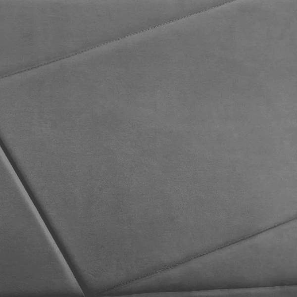 Welurowe Łóżko Tapicerowane 160x200 Sypialniane Szare z Pojemnikiem LABRIO