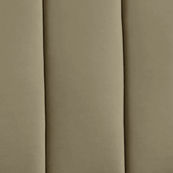 Tapicerowane Welurowe Łóżko 140x200 Pikowane Sypialniane Beżowe z Pojemnikiem TONTRE