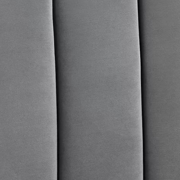 Sypialniane Tapicerowane Welurowe Łóżko 120x200 Pikowane Szare TONTRE