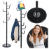 Czarny Wieszak Drzewko Podłogowy do Przedpokoju Marmur Stojący Nowoczesna Czerń FRESA