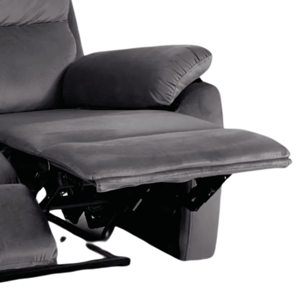 Dwuosobowa Nowoczesna Sofa Rozkładana Kanapa Welurowa Loft Szara FORSIO