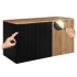 Szafka pod Umywalkę 60 cm Czarna FLOW Dwa Kolory Uchwytów