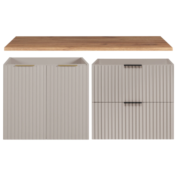 Szafka 120 cm Beżowa z Blatem Kaszmir FLOW Front