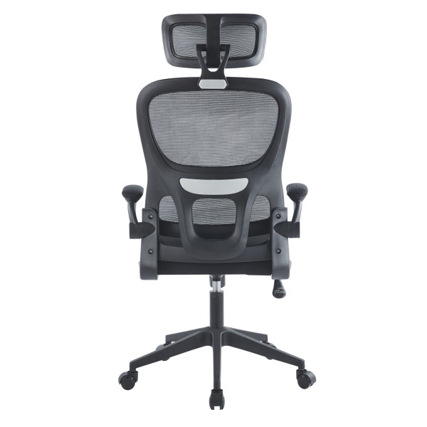 Ergonomiczny Fotel Obrotowy Biurowy do Biurka Komputera z Siatki ASTA Czarny