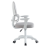 Ergonomiczny Fotel Obrotowy dla Dziecka Szary do Biurka i Nauki z Siatki JUNI Szara Siatka