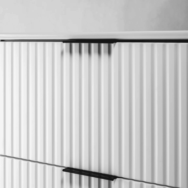 Szafka Łazienkowa 80 cm Wisząca Biała FLOW Front