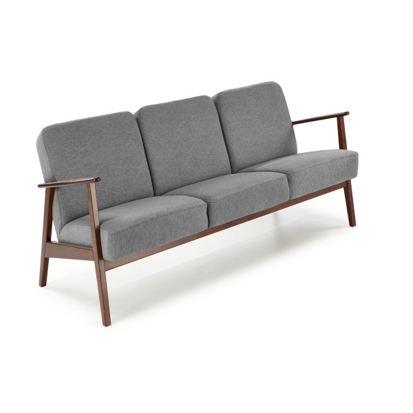 Milano 3S Sofa- Popielaty Tap. Castel 93 Halmar