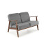 Milano 2S Sofa - Popielaty Tap. Castel 93 Halmar