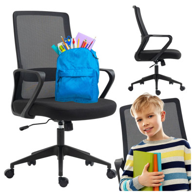 Fotel Biurowy Obrotowy Czarny do Biurka