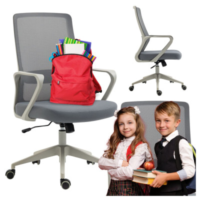 Fotel Biurowy Obrotowy Szary