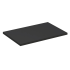 Nowoczesny Blat Łazienkowy 80 cm Matowy do Łazienki Loft Czarny TALIA