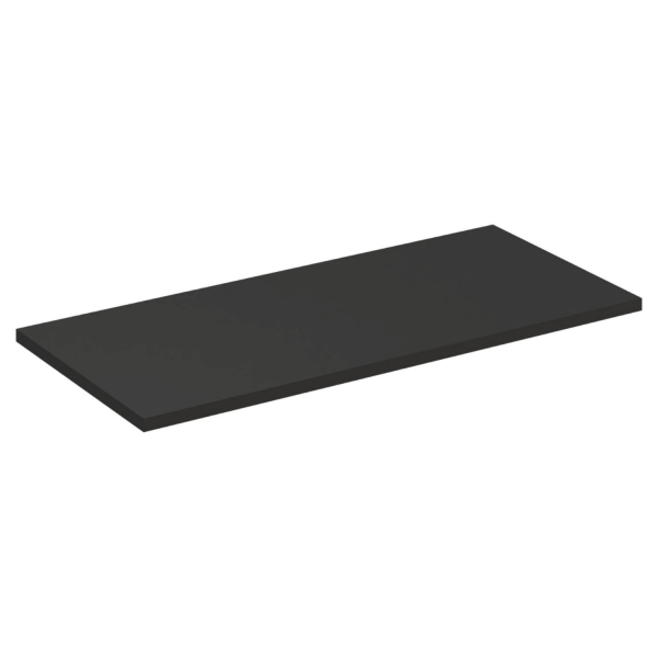 Nowoczesny Blat Łazienkowy Fryzjerski 120 cm Matowy do Łazienki Loft Czarny TALIA