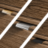 Nowoczesna Szafka pod Umywalkę Nablatową 60 cm do Łazienki Retro Dąb Casella Czarna TALIA