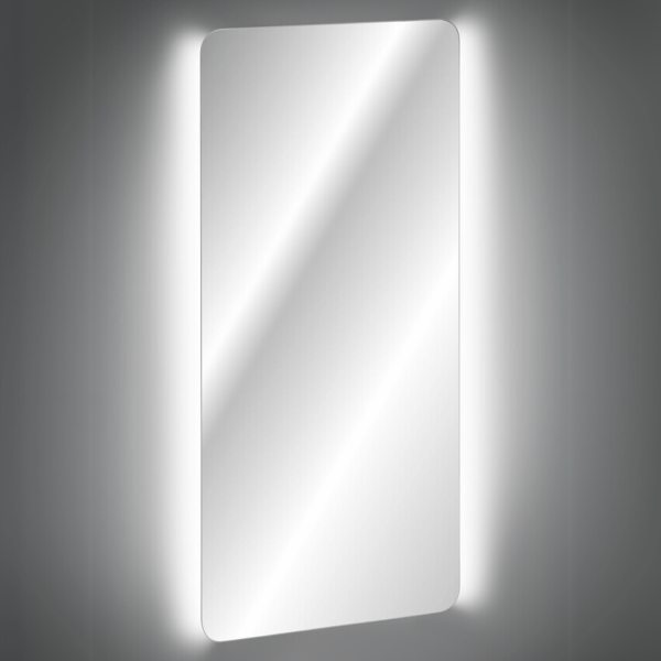 Lustro Łazienkowe LED Bez Ramy Podświetlane Prostokątne 80x40 cm do Łazienki DIANA COMAD