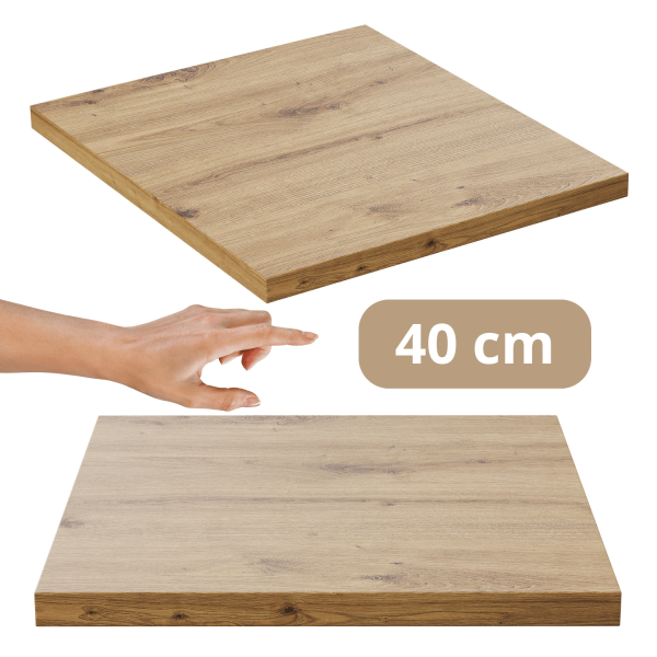 Mały Blat 40 cm Łazienkowy do Szafki do Łazienki Dąb Artisan UNI Comad