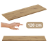 Duży Blat Łazienkowy 140 cm Fryzjerski do Łazienki Boho Dąb Artisan Płyta MDF Comad