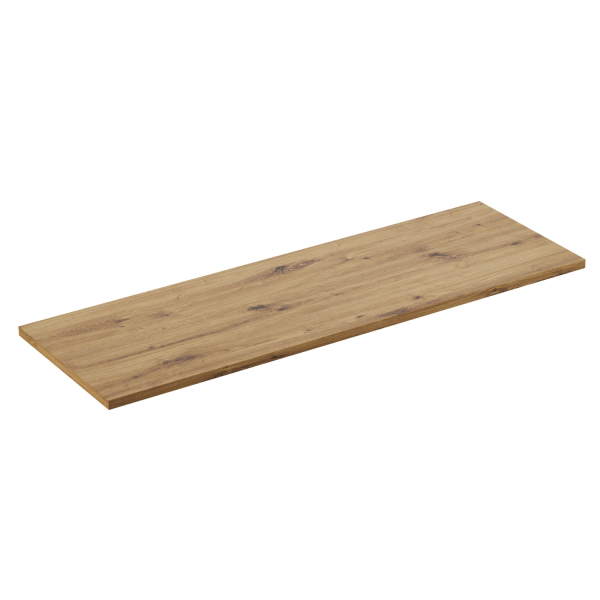 Duży Blat Łazienkowy 140 cm Fryzjerski do Łazienki Boho Dąb Artisan Płyta MDF Comad