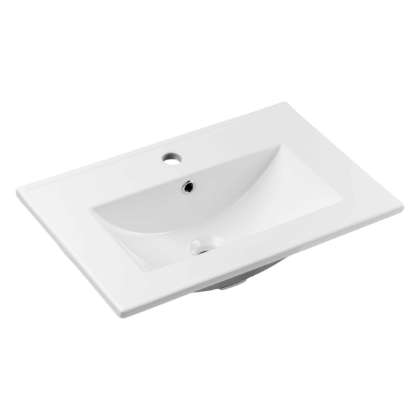 ❤️ Umywalka Ceramiczna Wpuszczana w Blat 60cm DANCE 60DP Biała COMAD ⭐