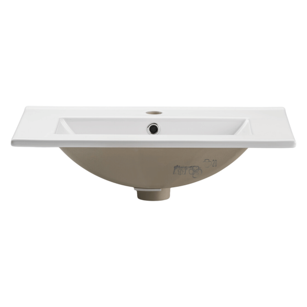 ❤️ Umywalka Ceramiczna Wpuszczana w Blat 60cm DANCE 60DP Biała COMAD ⭐