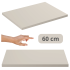 Blat Łazienkowy 60x46 cm Beżowy Nowoczesny do Łazienki Boho Płyta MDF ADEL CASHMERE