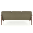 Sofa Tapicerowana Drewniana do Salonu Retro MILANO 3S Oliwkowy Halmar Tył