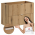 Nowoczesna Wisząca Szafka pod Umywalkę 80 cm z Szufladami Dąb Coast Evoke NOVA OAK Comad
