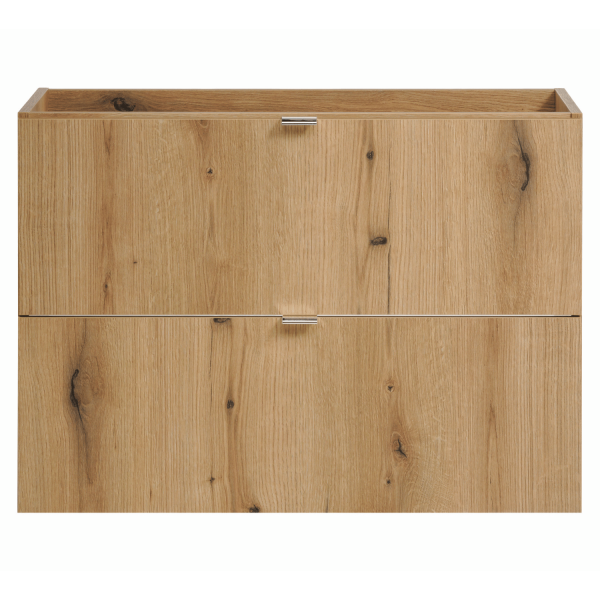 Nowoczesna Wisząca Szafka pod Umywalkę 80 cm z Szufladami Dąb Coast Evoke NOVA OAK Comad