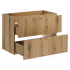 Nowoczesna Wisząca Szafka pod Umywalkę 80 cm z Szufladami Dąb Coast Evoke NOVA OAK Comad