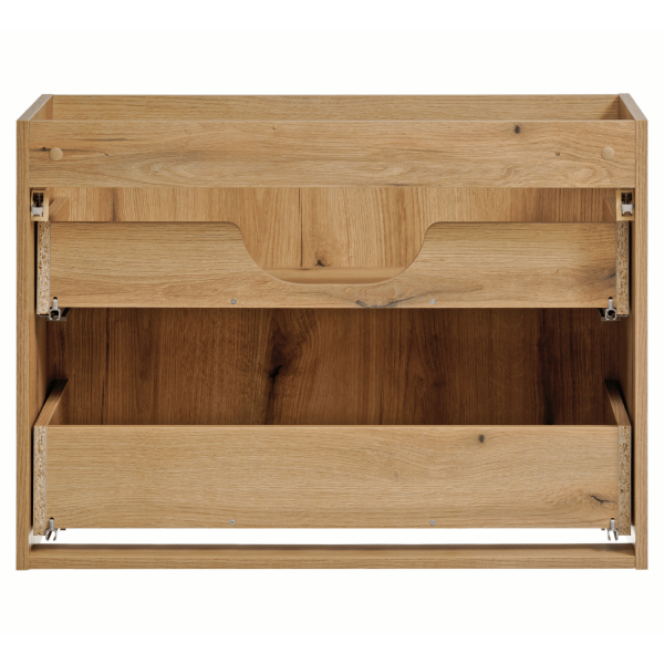Nowoczesna Wisząca Szafka pod Umywalkę 80 cm z Szufladami Dąb Coast Evoke NOVA OAK Comad