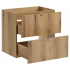Nowoczesna Szafka pod Umywalkę 60 cm z Szufladami Boho Japandi Dąb Evoke Coast NOVA OAK Comad