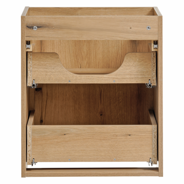 Nowoczesna Szafka pod Umywalkę 50 cm z Szufladami do Łazienki Boho Japandi Dąb Evoke Coast NOVA OAK Comad