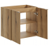 Nowoczesna Szafka pod Umywalkę 60 cm do Łazienki Boho Japandi Dąb Evoke Coast NOVA OAK Comad