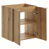 Mała Szafka pod Umywalkę 50 cm do Łazienki Boho Japandi Dąb Evoke Coast NOVA OAK Comad