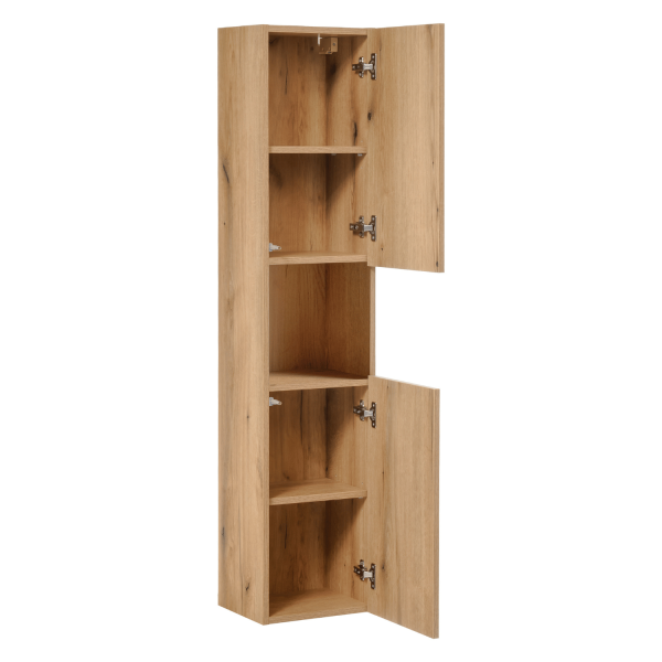 Słupek Łazienkowy 30 cm Wysoki Regał do Łazienki Japandi Boho Dąb Coast Evoke NOVA OAK Comad