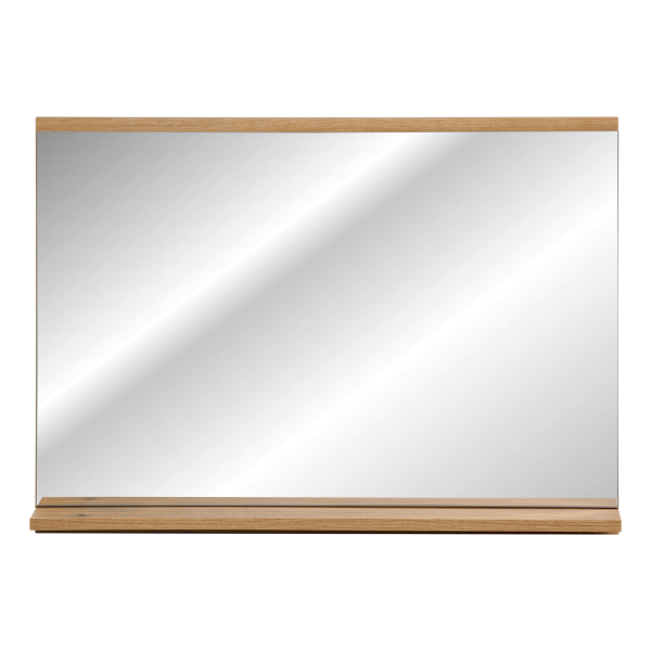 Lustro Łazienkowe z Półką 80 cm do Łazienki Boho Japandi Dąb Evoke Coast NOVA OAK Comad