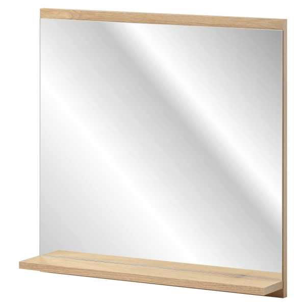 Lustro do Łazienki z Półką 60 cm Boho Japandi Dąb Evoke Coast NOVA OAK Comad
