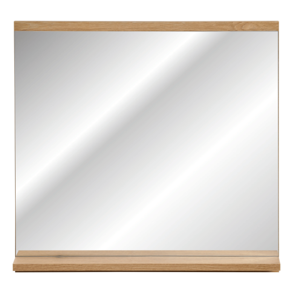 Lustro do Łazienki z Półką 60 cm Boho Japandi Dąb Evoke Coast NOVA OAK Comad