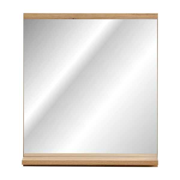 Lustro Łazienkowe z Półką 50 cm Boho Japandi Dąb Evoke Coast NOVA OAK Comad