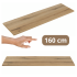 Duży Blat Łazienkowy Fryzjerski Płyta Laminowana Meblowa 160x40 cm do Łazienki Dąb Evoke Coast NOVA OAK Comad