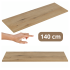 Blat Łazienkowy Płyta Meblowa Laminowana 140x40 cm Dąb Evoke Coast do Łazienki Boho NOVA OAK Comad