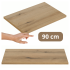 Blat Łazienkowy Fryzjerski Płyta Laminowana 90x40 cm Dąb Evoke Coast NOVA Comad