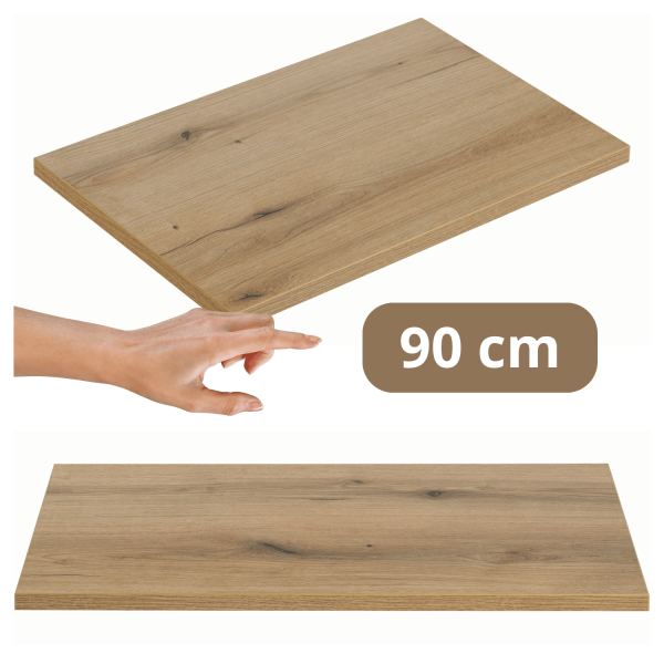Blat Łazienkowy Fryzjerski Płyta Laminowana 90x40 cm Dąb Evoke Coast NOVA Comad