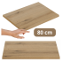 Nowoczesny Blat Łazienkowy Płyta Laminowana 80x40 cm do Łazienki Boho Dąb Evoke Coast NOVA OAK Comad